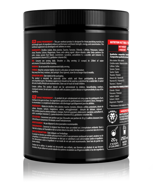SAVAGE PRE-WORKOUT 400 g